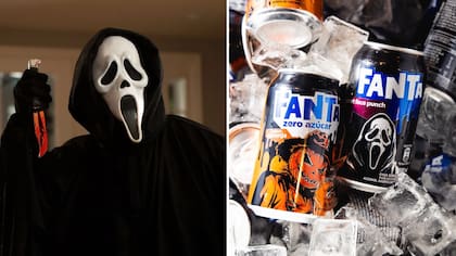 Fanta suma al villano de Scream para Halloween con un nuevo sabor de edición limitada