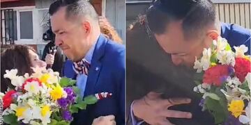 Reencuentro de chileno secuestrado al nacer con su madre biológica.