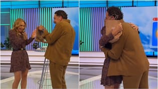 Tras sus vacaciones: José Antonio Neme regresó a “Mucho Gusto” y sorprendió a Karen Doggenweiler con un regalo