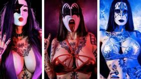 A la espera de sus ídolos: la fans brasileña de Kiss que incendia la web con sus acaloradas fotos