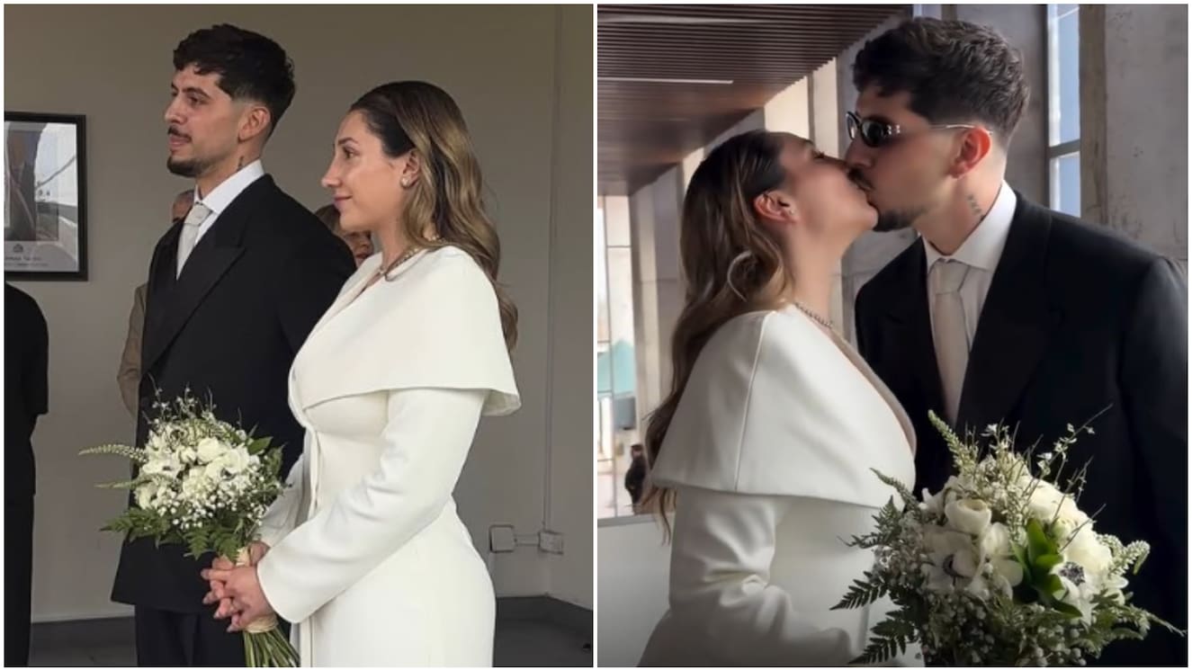 Carlita Inostroza y Matt Hunter se casaron por el civil: compartieron registros de la íntima ceremonia