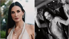 “Belleza eterna” y “La más impresionante”: Demi Moore y su despampanante vestido metálico con transparencia en Cannes