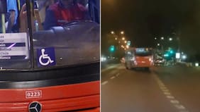 Desquiciada carrera en la RM: conductor del sistema RED cuenta la firme y echa al agua a colegas