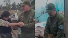Con la ayuda de Carabineros y vecinos: adultos mayores de escasos recursos recibió alimentos, insumos y hasta una casita para pasar el duro invierno en Pirque