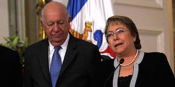 Michelle Bachelet y Ricardo Lagos