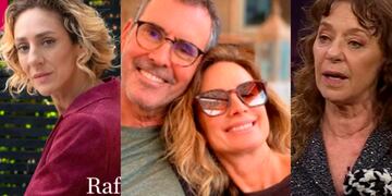 Raffaella y Claudia di Girolamo. Cristián Campos y María José Prieto. Imágenes de archivo.