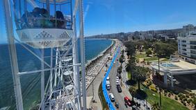 Viña a 33 metros de altura: Así es la experiencia de subirse a la Gran Rueda