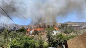 Onemi decretó Alerta Roja en San José de Maipo tras incendio forestal