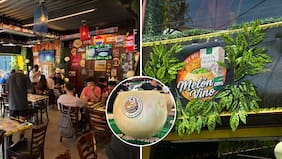 Así se vivió el día del melón con vino en el bar más viral de Santiago