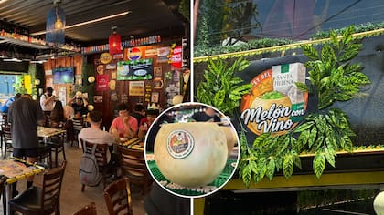 Así se vivió el día del melón con vino en el bar más viral de Santiago