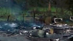 Casa desocupada y sin electricidad termina destruida tras incendio en Tirúa