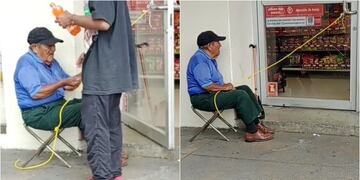 Viral Abuelito en Oxxo