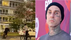 Travis Barker impacta al pasear en bicicleta en Perú