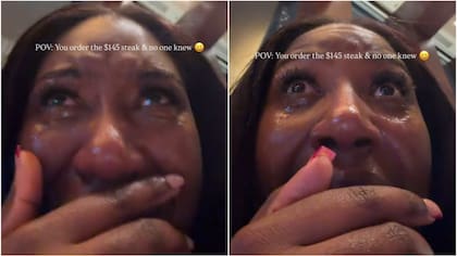No miró el menú y pagó más de $130 mil por un filete: mujer lloró tras pedir el plato más caro en un lujoso restaurante