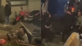 Pololos punkys se agarraron a combos con sujetos en la Noche Valdiviana: tras la batalla se dieron un apasionado beso