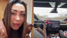 Llueven las críticas contra Naya Fácil: video la muestra manejando su Cybertruck a 211km/h en carretera