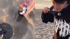 Pensaron que era un trompo: jóvenes buscaban monedas en la playa y se pillaron juguete sexual