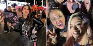 ¡Pamela Leiva cumplió su sueño! Karol G leyó su cartel y se sacaron una selfie en medio de ovación del público