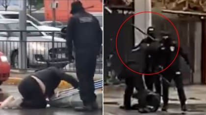 Fuertes imágenes desatan indignación: brutal golpiza callejera terminó con despido de guardias municipales en Puente Alto
