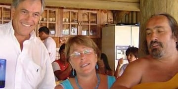 El asado que unió a Sebastián Piñera, Michelle Bachelet y el “Negro” Piñera en el Lago Caburgua