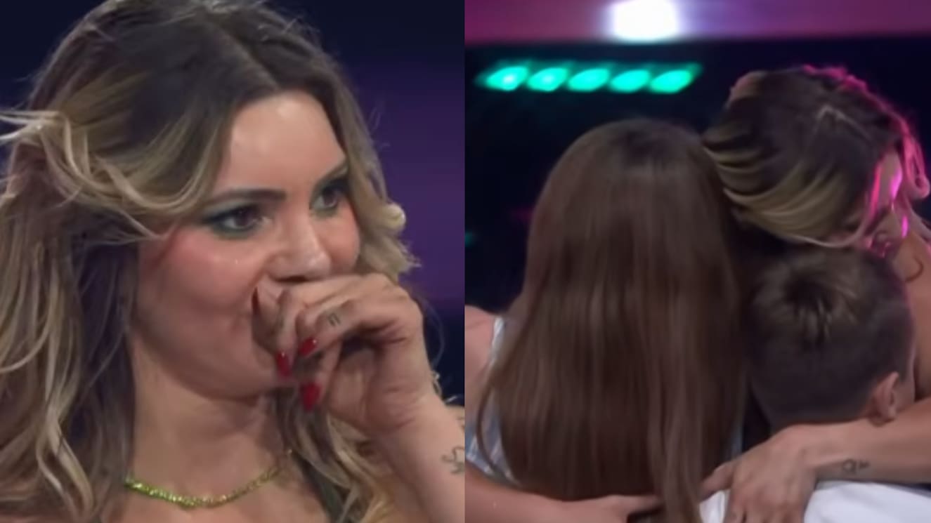 Se quebró en vivo: Faloon Larraguibel llegó a las lágrimas tras abrazo con sus tres hijos en Fiebre de Baile