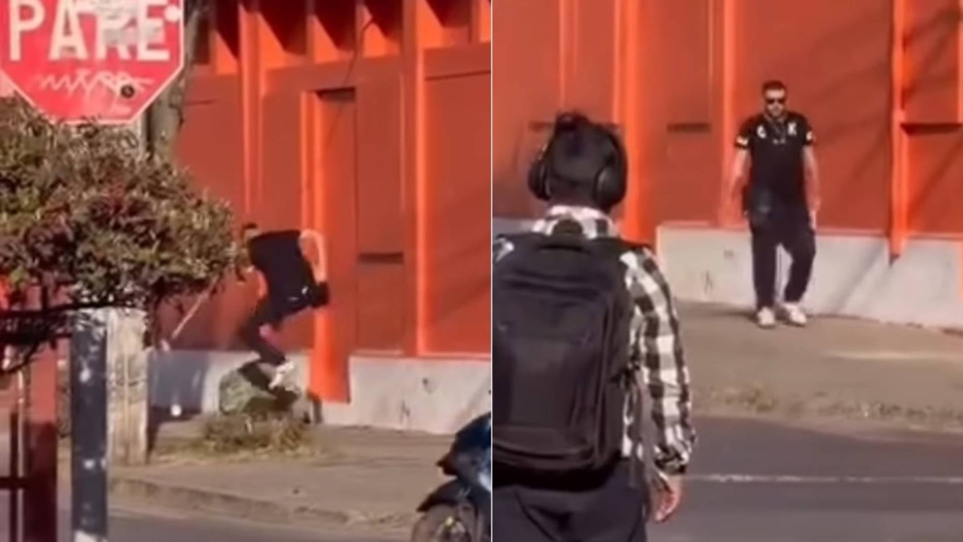 Saltó sobre la víctima y se tiró a choro con testigos: buscan a cobarde que agredió a mujer en situación de calle