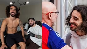“Promesa cumplida”: Cucurella se tatuó la cara de su entrenador tras ganar el Mundial