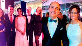 El matrimonio del ministro Cristián Monckeberg y la diputada Paulina Núñez con la banda rockera de Luciano Cruz-Coke