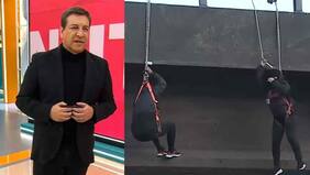 “No nos bajamos hasta que nos den una solución”: vecina explica en vivo su decisión de colgarse en Peñalolén