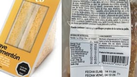 Alerta por contaminación con listeria en sándwiches envasados de ave pimentón