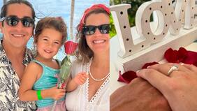 "Era justo y necesario renovar la petición de matrimonio...", comparte Fernando Godoy junto a su novia y su hija