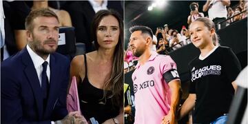 El momento viral de Leo Messi y Harper, la hija de David y Victoria Beckham