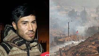 La emotiva decisión de una pareja que perdió todo en incendios y su guagua nació en plena catástrofe