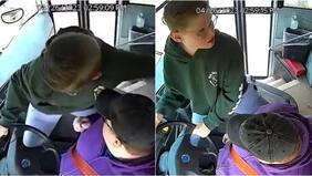 Niño héroe salvó a 65 compañeros del colegio y a la conductora del bus: tomó el volante con solo 13 años