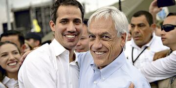 Sebastián Piñera y Juan Guaidó