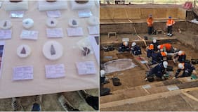 Metro de Santiago entregó detalles de los restos arqueológicos encontrados en excavación de Línea 7