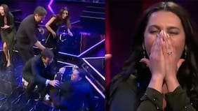 "La sacá de ch... de Karol Dance": comunicador cayó por un desnivel de más de 1,5 metro de altura en estudio de Canal 13