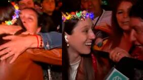 La reina del Año Nuevo en Mega: a Darinka la besaron, abrazaron, felicitaron y le bailaron durante transmisión en directo