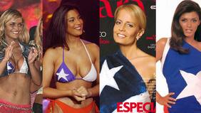 Los homenajes de animadoras y figuras de la TV a la bandera chilena