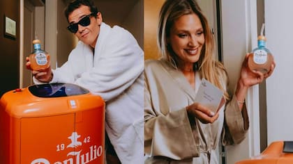 Tequila Don Julio sorprendió a Mayte Rodríguez y Simón Pesutic en la previa de la Gala de Viña con un exclusivo room service robótico de innovación chilena