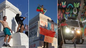 “Adiós Sebastián”: Manifestantes llegaron a Plaza Italia con durísimos mensajes por la muerte de Piñera
