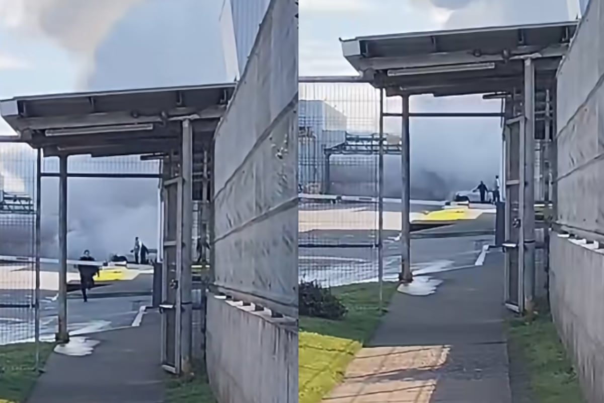 Quedó registrado: la explosión en planta de Colún en La Unión
