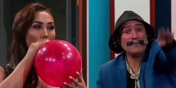 Inhalaron helio y cantaron éxito de Pimpinela: revive el dueto de Naya Fácil y Ruperto