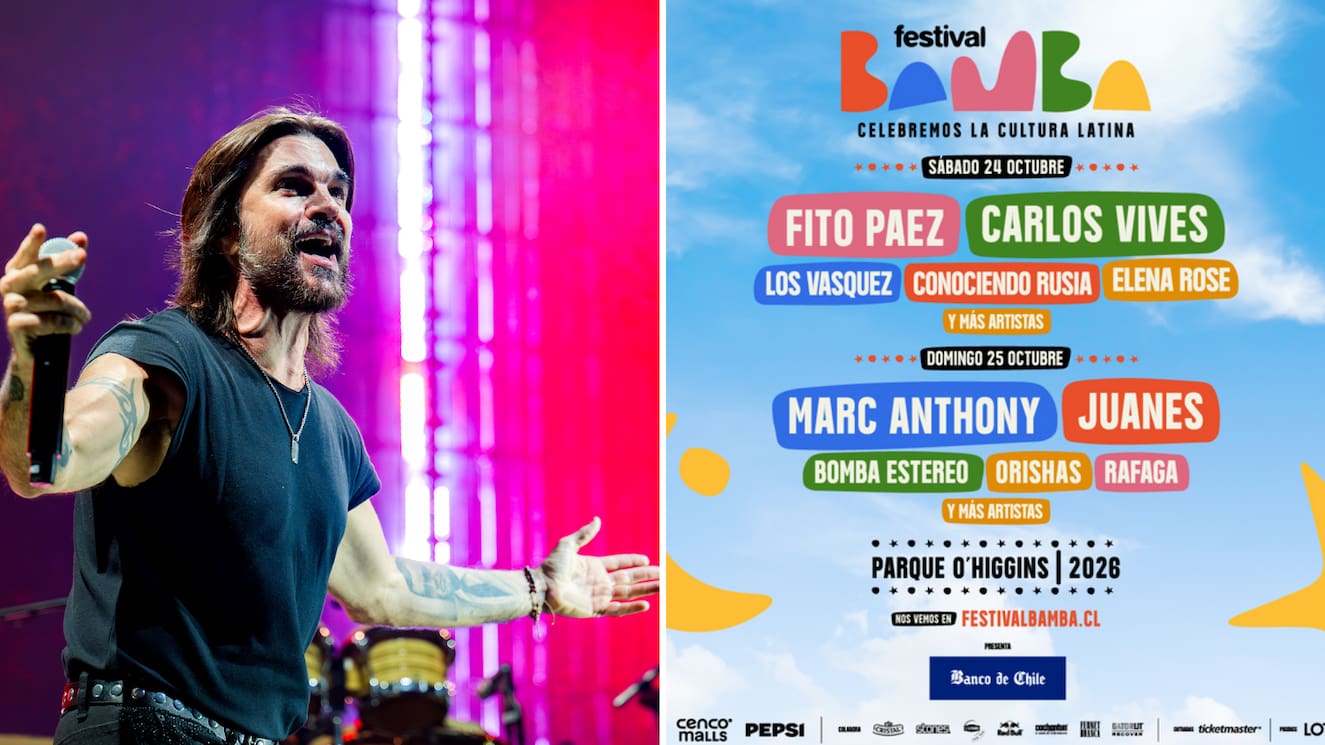 Festival Bamba llegará al Parque O’Higgins con Juanes, Marc Anthony, Carlos Vives y Fito Páez como headliners