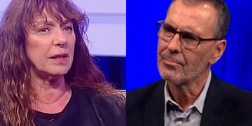 Claudia di Girolamo y Cristián Campos en pantallazos.