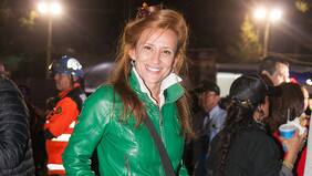 Sigrid Alegría llegó al Festival con look relajado y sin saber nada de las candidatas a reina