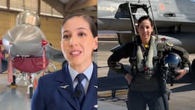 Una seca: Francisca Caces se convirtió en la primera piloto chilena de F-16