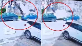 Todo grabado: delincuentes volaron por los aires en Independencia tras huir de Carabineros con millonaria mercancía