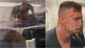 Le faltó la oreja: el video de Mike Tyson agrediendo a un pasajero en un avión