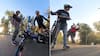 El video tras fallida funa de ciclista venezolano: se burló de chileno, amenazó con golpearlo y le terminaron pegando